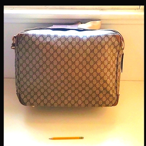 ๐ฎ๐น ๐ฅ Rare Gucci Vintage Large  Messenger Bag Zippered Case  ๐ฎ๐น ๐ฅ - Picture 6 of 16